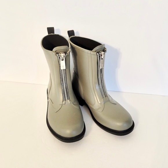 Frye Shoes - Frye Storm Zip Gray Rain Boot - 7